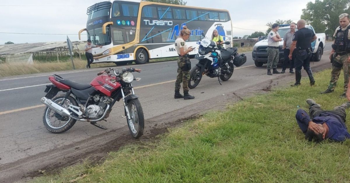 Un Motociclista Termin Internado Tras Protagonizar Un Accidente Con Un