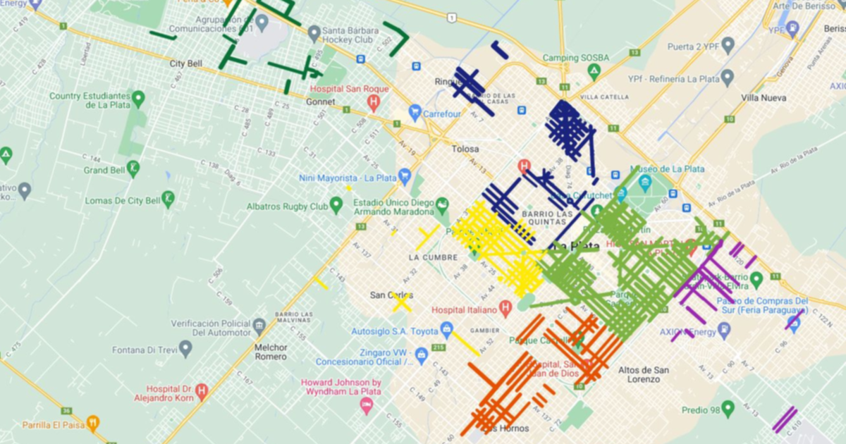 El Mapa Que Muestra Las Cuadras De La Plata Donde Se Cambiar N