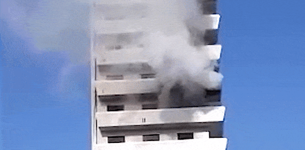 todos los videos del incendio del edificio de 7 y 50