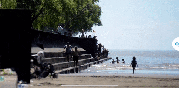 coronavirus y cuarentena: el antes y el despues de las playas de punta lara
