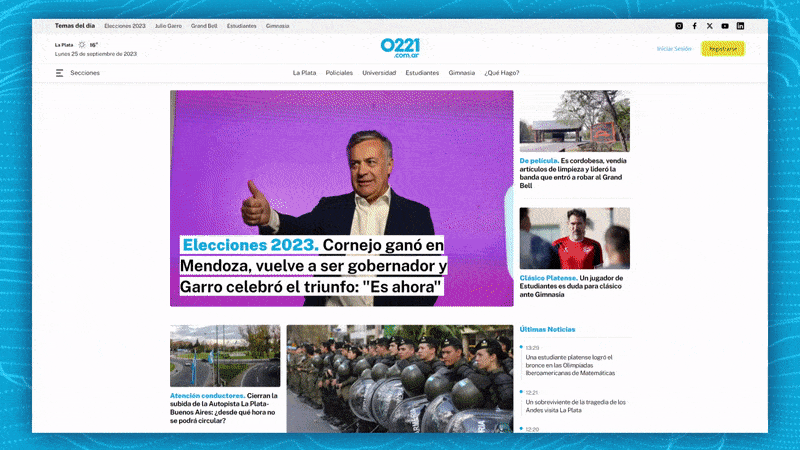 mas rapido, completamente redisenado y con audiotexto: asi es la nueva version de 0221.com.ar