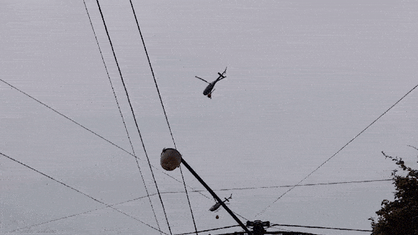 Helicópteros en La Plata