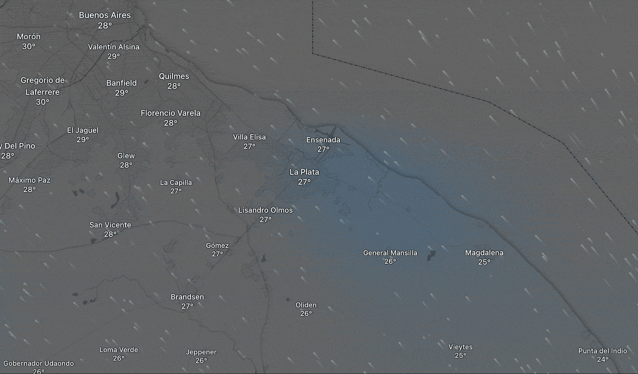¿A qué hora podría empezar a llover en La Plata?