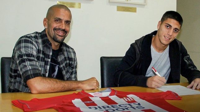 francisco apaolaza, el goleador de la reserva de estudiantes, firmo su primer contrato profesional