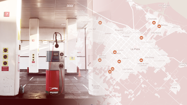 el mapa de las estaciones que venden gnc en medio de las restricciones