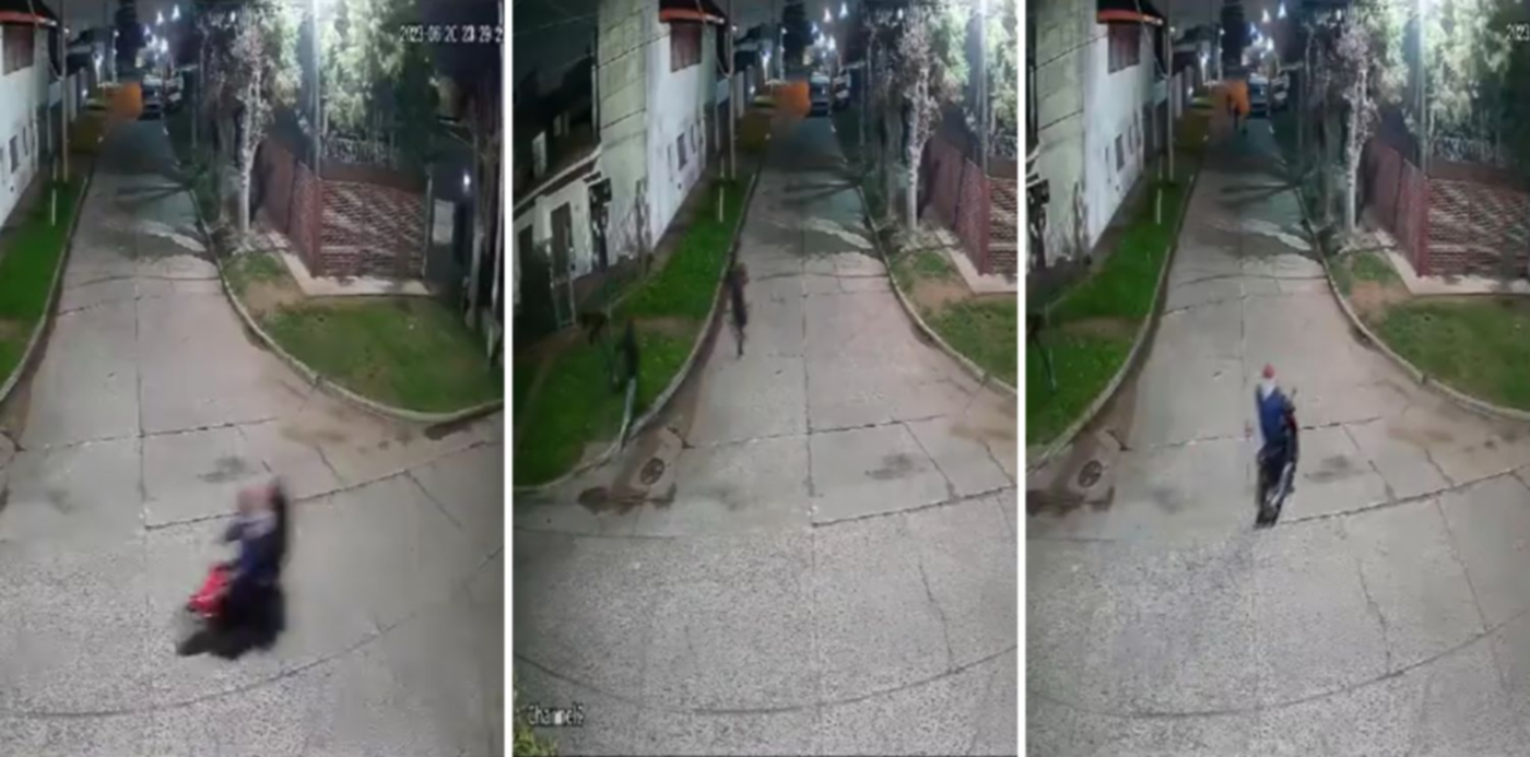 huye de motochorros en los hornos