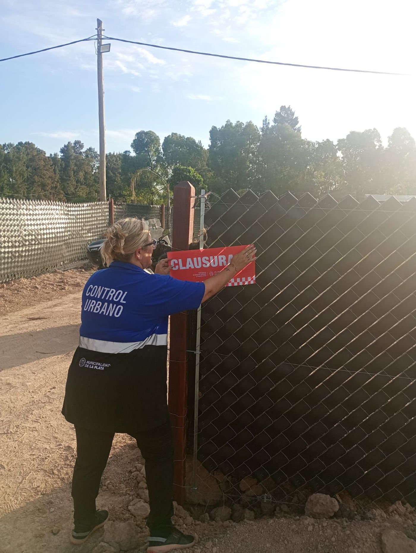 Personal de Control Urbano clausuró la quinta de La Plata