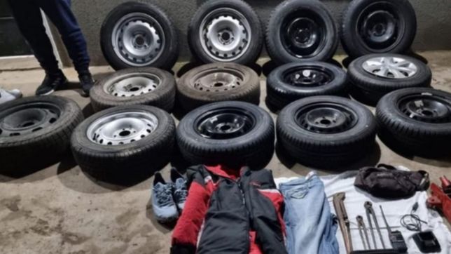 encontraron en el conurbano un cargamento de ruedas robadas en la plata