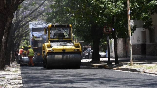 separador central parquizado, darsenas y rampas: arranca la obra de ensanche de avenida 38