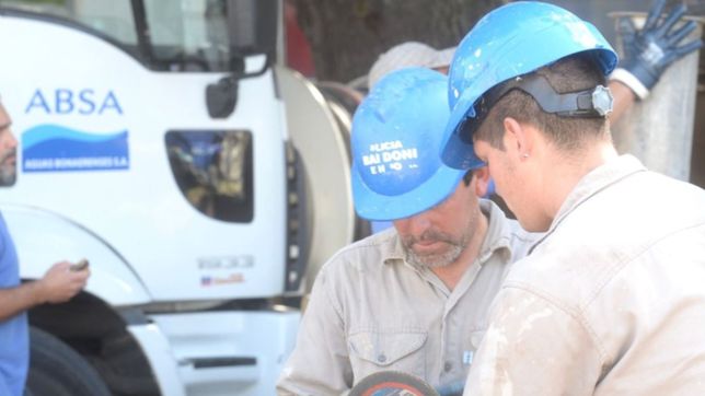 absa hara tareas de mantenimiento en gonnet y podria faltar agua en la zona