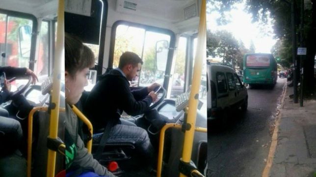 escracho a un chofer de micro por manejar con el celular en la mano y explotaron las redes