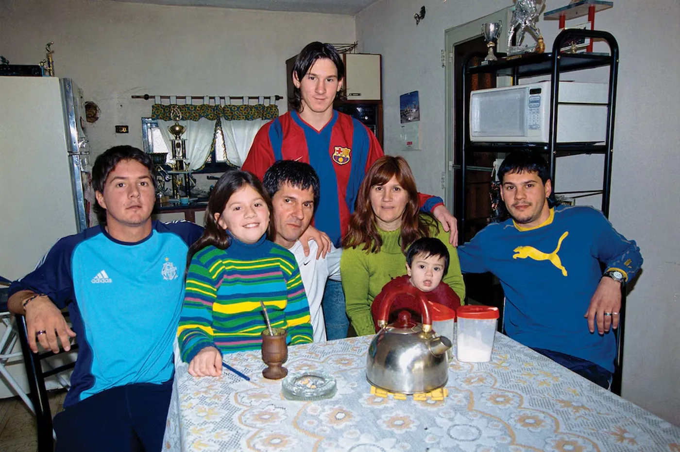 Los Messi, con Lionel ya haciendo carrera en Barcelona