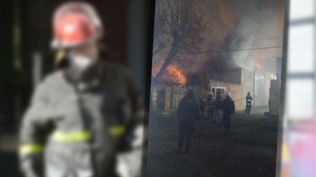 una salamandra desato un incendio en una casa de la plata y un jubilado quedo en la calle