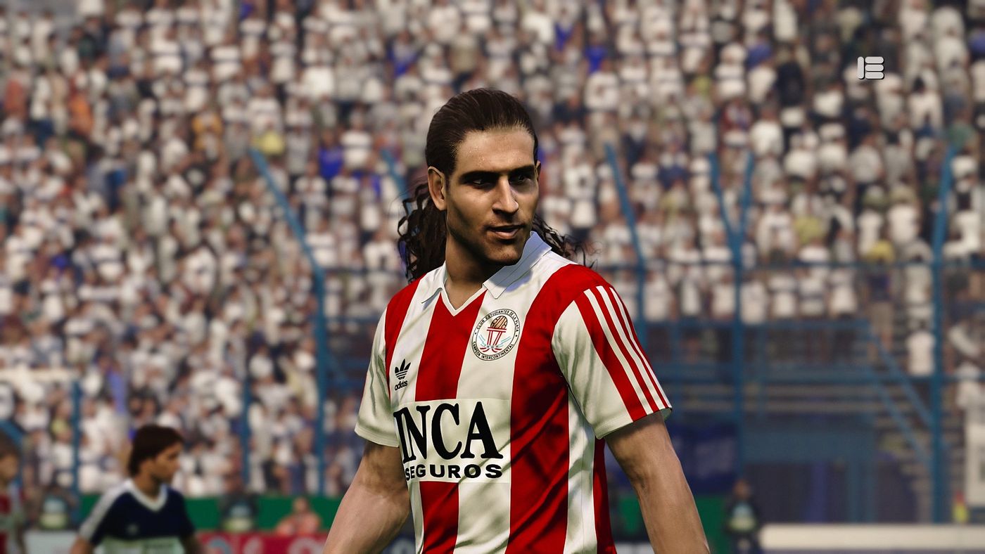 Martín Palermo en sus inicios como jugador de Estudiantes.