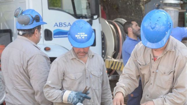 absa llevara adelante obras en la red y faltara agua en varias zonas de la plata