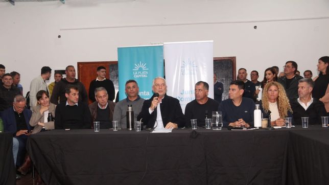 julio alak conformo la junta comunal de tolosa y presento obras clave