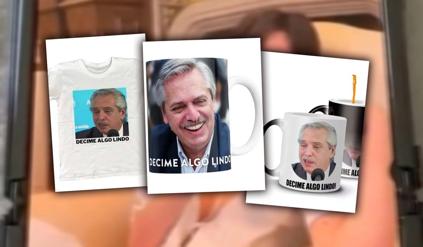 Tasas y remeras de Alberto Fernández y Tamara Pettinato.jpg