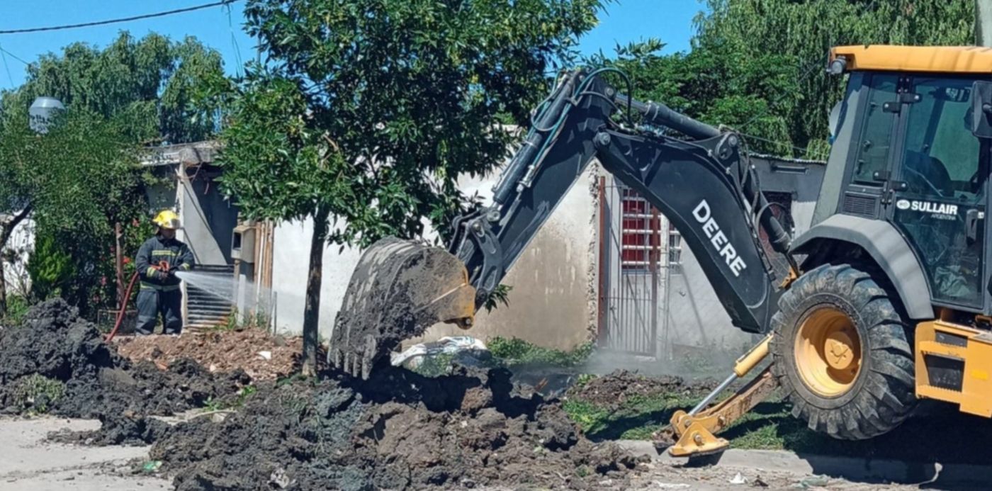 bomberos - berisso - escape de gas