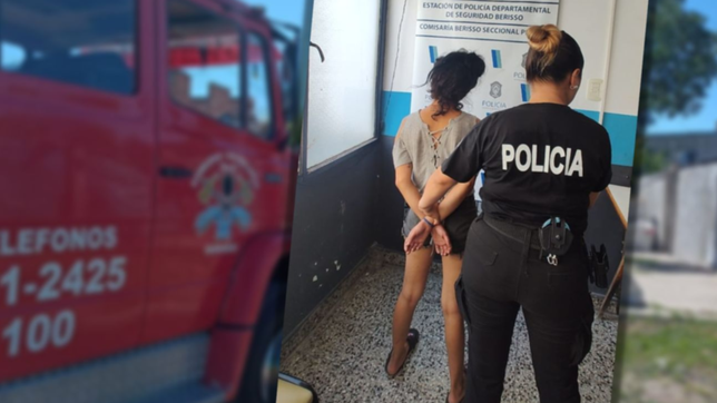 golpeo a su novio, lo amenazo de muerte y le prendio fuego la pieza
