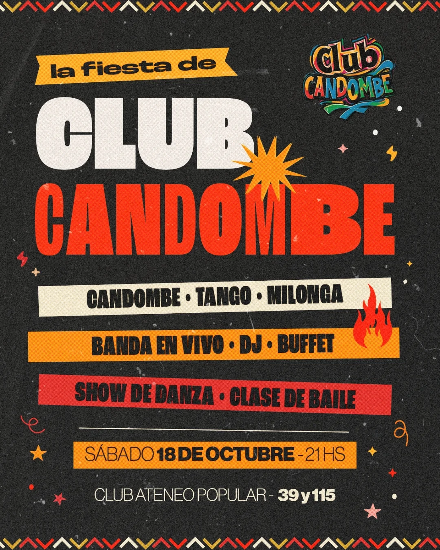 El Club Candombe celebra la última fiesta del año en el Ateneo Popular El Club Candombe celebra la última fiesta del año en el Ateneo Popular