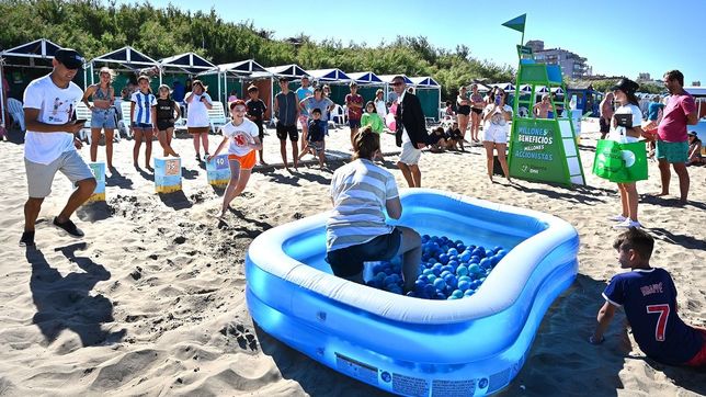 las actividades del banco provincia en las playas bonaerenses para febrero