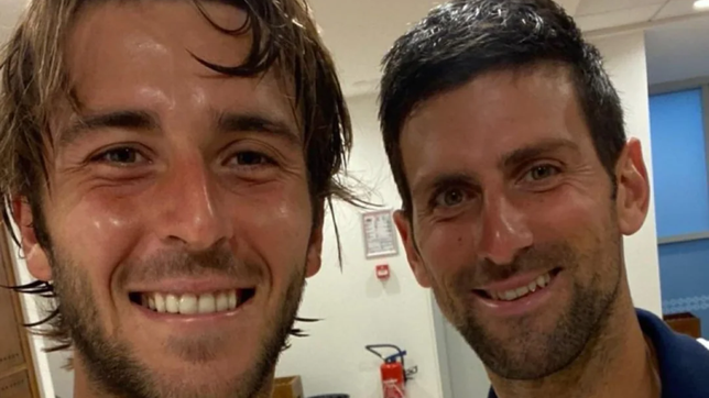 de idolo a fan: djokovic felicito a etcheverry por su primer titulo atp