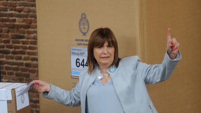 patricia bullrich hablo tras votar: me imagino festejando manana