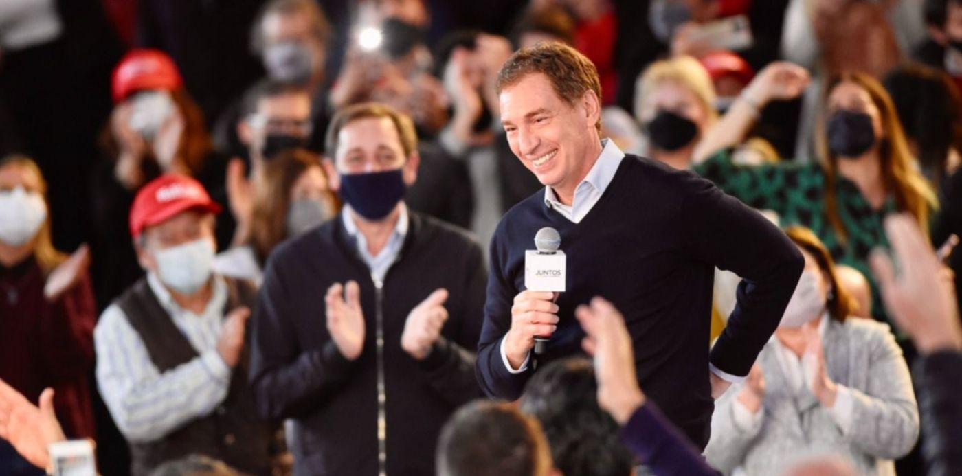 Acto cierre de campaña de Santilli y Garro