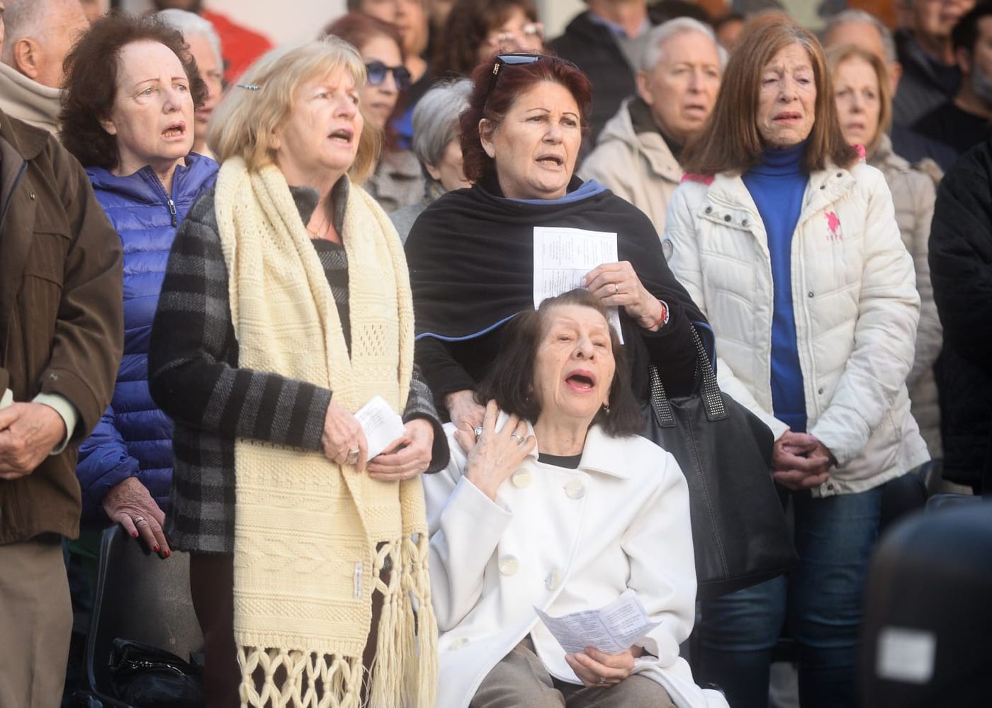 Acto de apoyo con el pueblo israelí