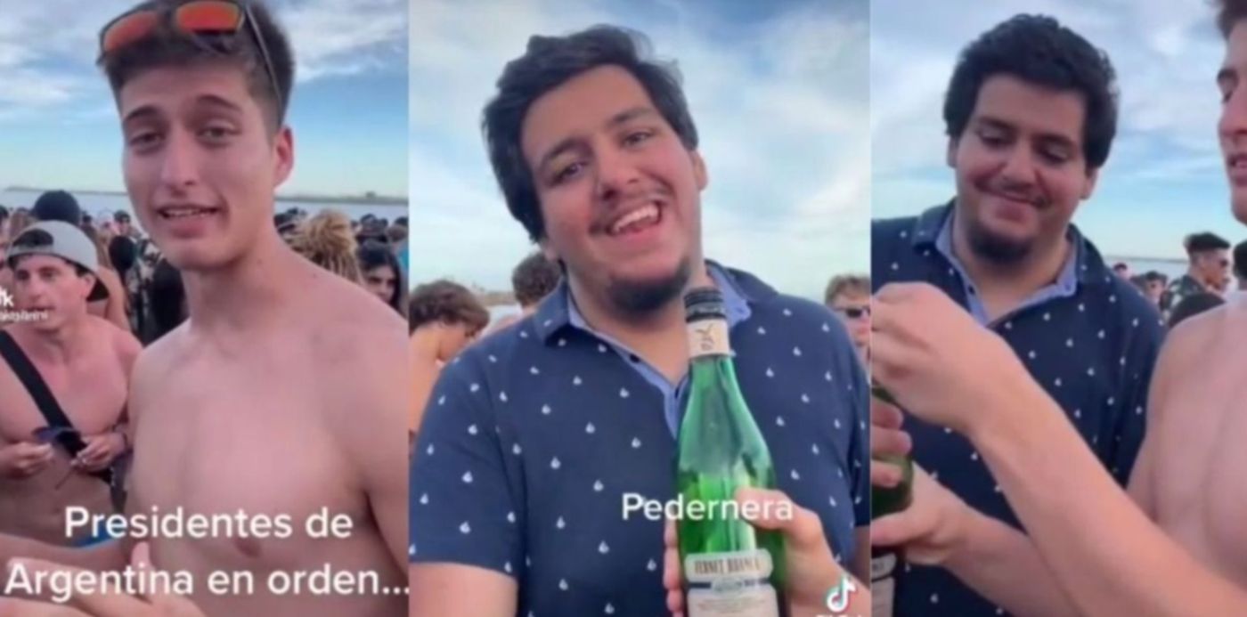 Pincha que recitó los presidentes argentinos