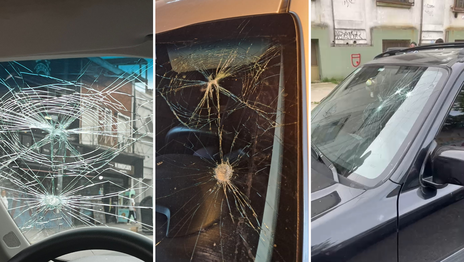Indignación por unos 20 autos que aparecieron con los parabrisas destrozados tras el partido de Gimnasia