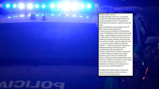 se canso de los robos, les escribio una carta a los chorros y los invito a tomar mate