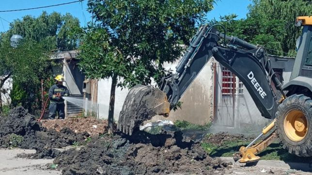 enorme susto y vecinos evacuados en la region por un escape de gas