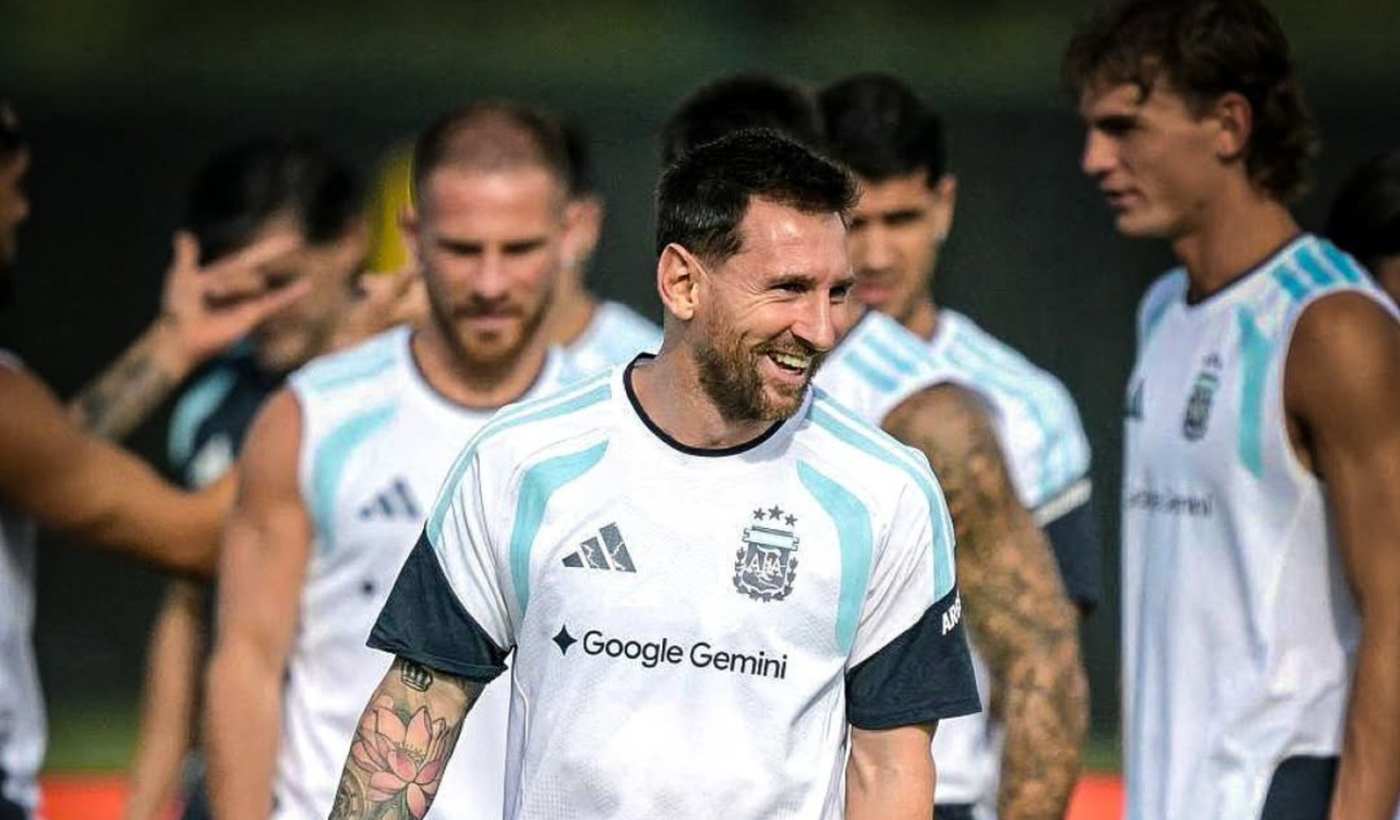 La Selección argentina se prepara para jugar ante Egipto.