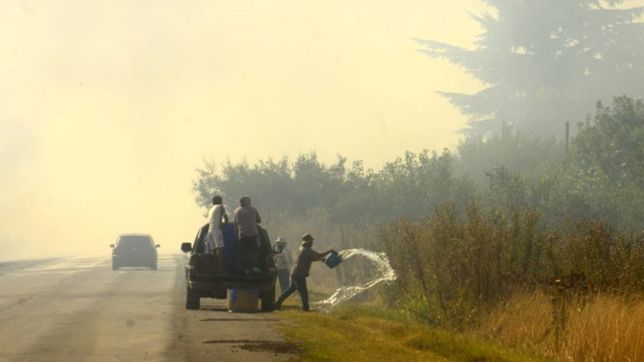 las impactantes imagenes del incendio en estancia chica