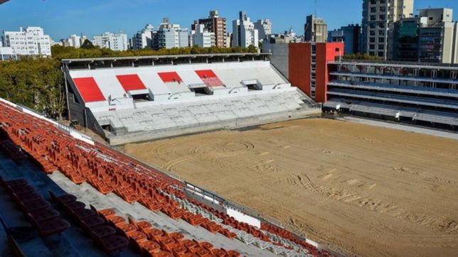 comienzan las obras en el techo de la cancha de estudiantes y estara cortado el transito