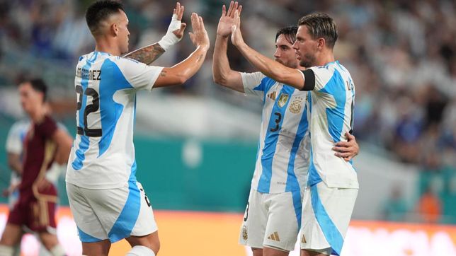 sin lionel messi, la seleccion argentina consiguio un triunfo ante venezuela
