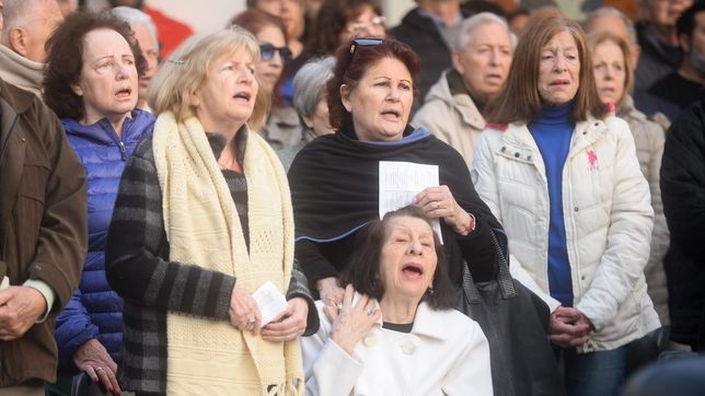 emotivo acto en la plata en repudio a los ataques a israel