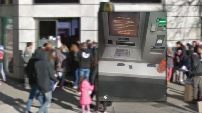 destrozaron un cajero del banco provincia en pleno centro de la plata