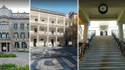 Museo, terraza y más: el impresionante recorrido 360° por dentro del Colegio Nacional