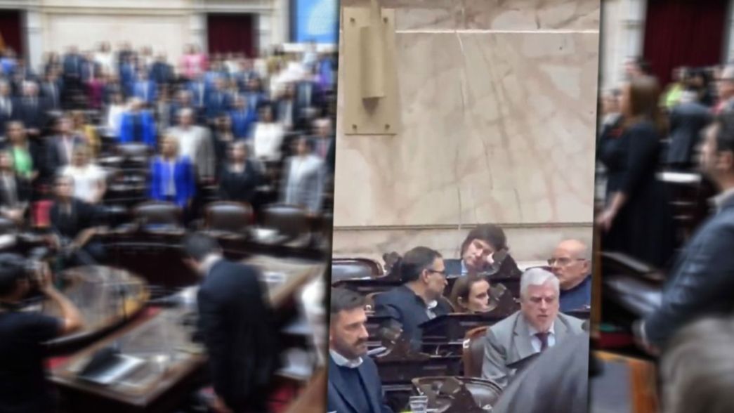 VIDEO: Milei se durmió en pleno debate por Ganancias y se convirtió en tendencia
