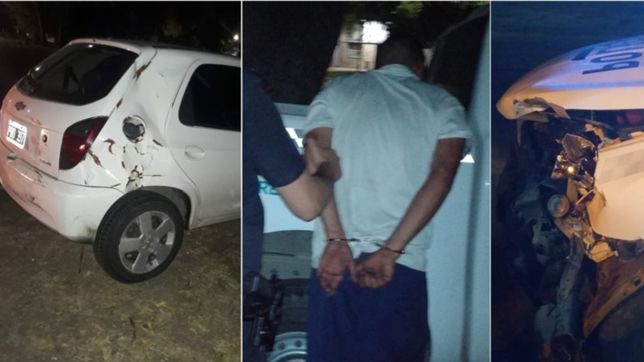 violenta persecucion y choque tras el robo de un auto en la plata