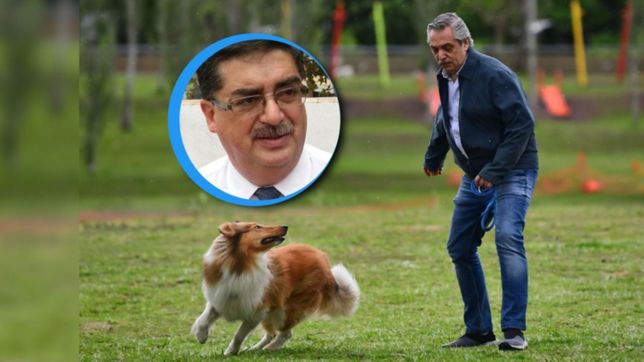 el adiestrador de dylan, el perro del presidente, trabajara en el ministerio de seguridad