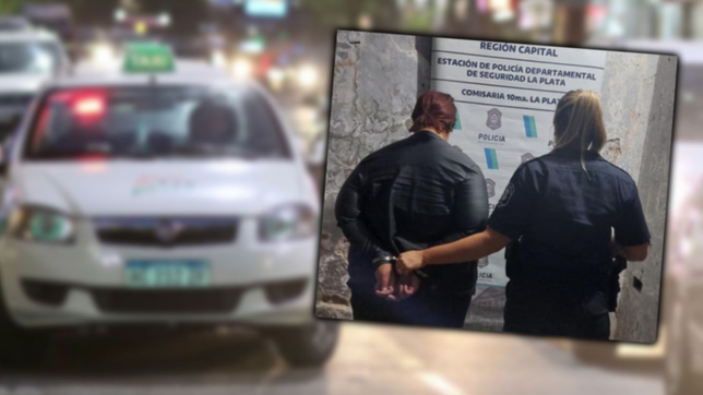 se bajo del taxi sin pagar, le robo la billetera al chofer y termino detenida en city bell