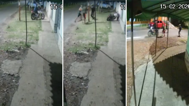 motochorros intentaron robarle la moto a un vecino de san carlos y los espanto a pinas