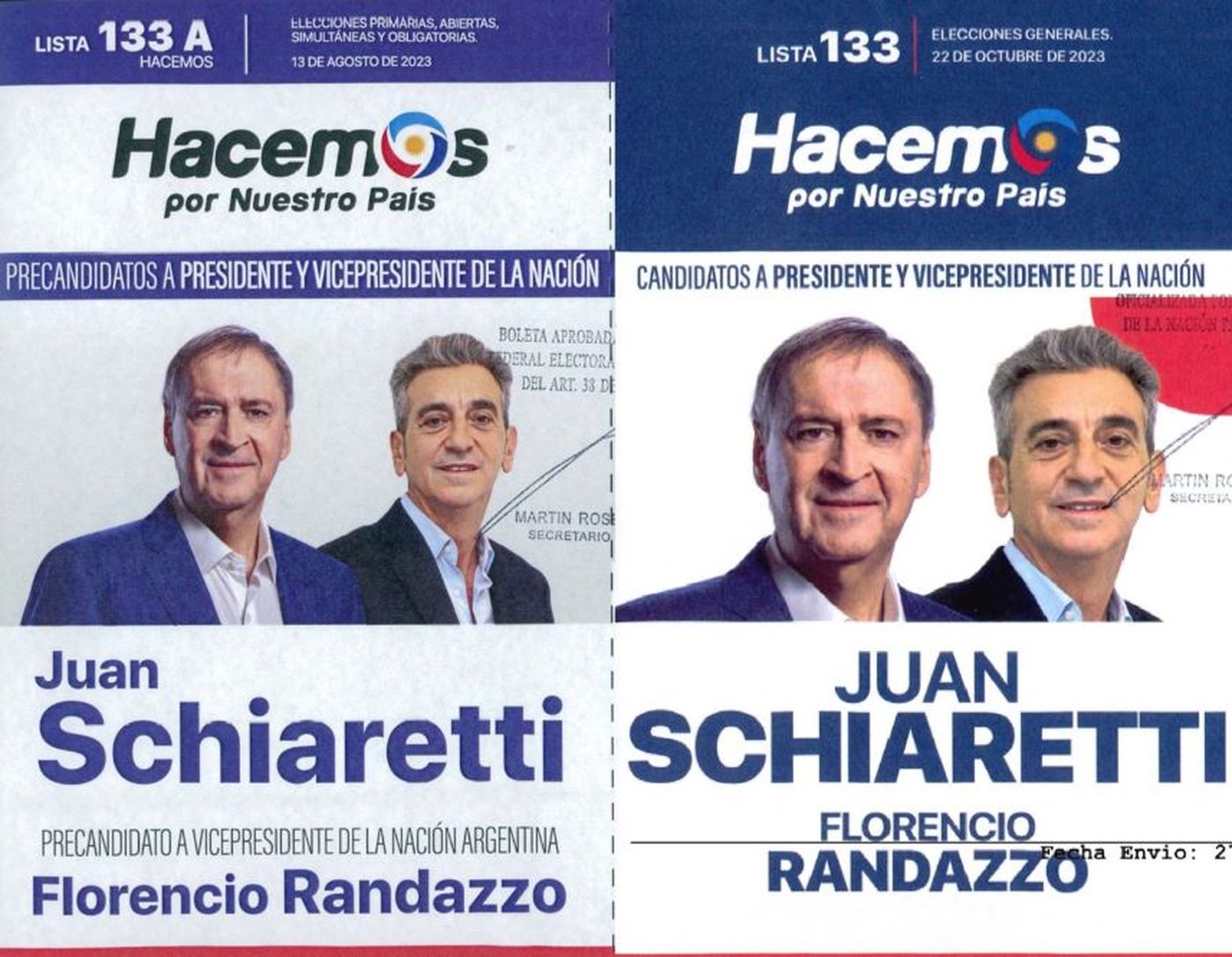 La boleta de Hacemos por Nuestro País fue la que más cambios sufrió desde las PASO.