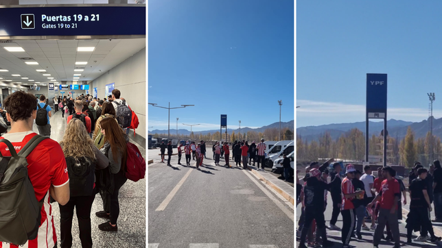 la gran movilizacion de hinchas de estudiantes que llego a chile por la copa libertadores