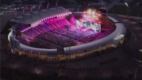Las espectaculares fotos del estadio en Mar del Plata que quiere renovarse y competirle al Único de La Plata