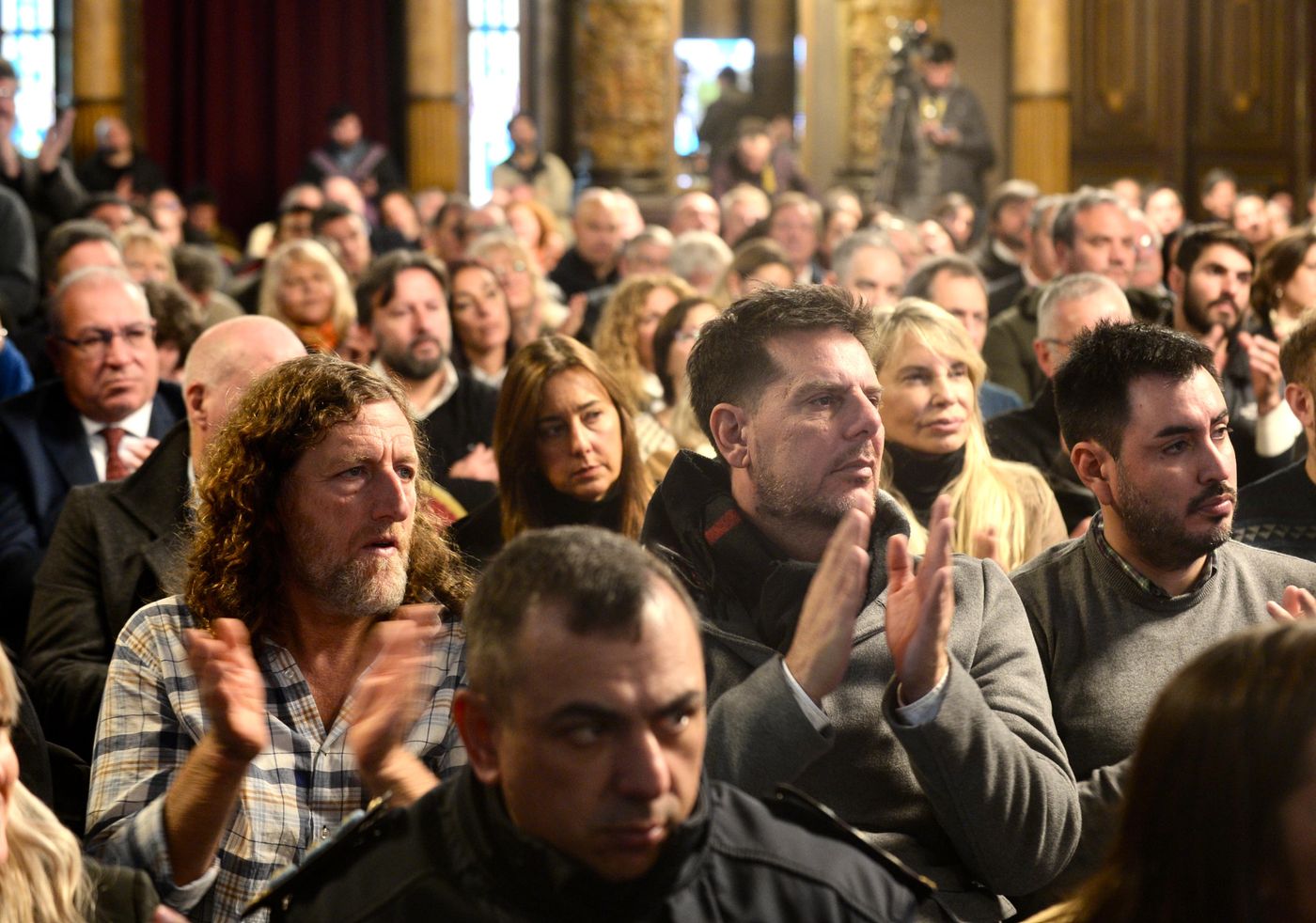 El titular de Loterías, Gonzalo Atanasof, y el secretario general de la CTA, Oscar De Isasi, también participaron de los anuncios de Kicillof y Alak.