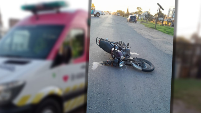 un choque entre un auto y una moto estuvo a punto de terminar en tragedia en la plata